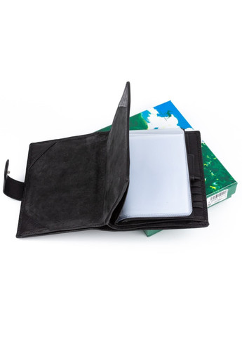 Оригінальний та практичний чоловічий гаманець із відділенням для автодокументів MC-2090-1 (JZ6712) чорний Marco Coverna (259737034)