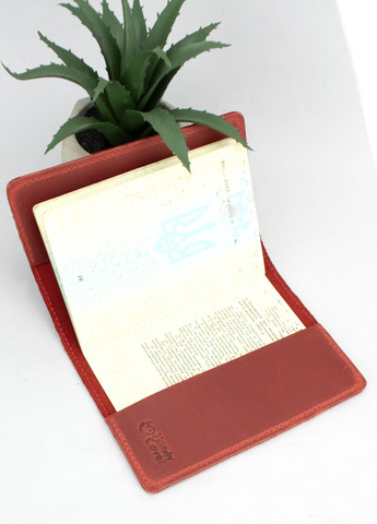 Обложка на паспорт кожаная HC0073 красная HandyCover (269368237)