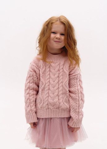 Рожевий демісезонний светр пуловер Yumster