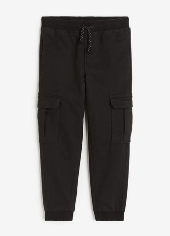 Черные повседневный демисезонные брюки карго H&M