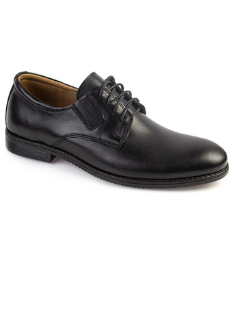 Черные классические туфли мужские бренда 9402089_(1) ModaMilano на шнурках