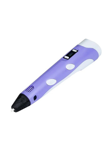 Дитяча 3D ручка з LCD дисплеєм колір фіолетовий ЦБ-00215771 No Brand (259465473)
