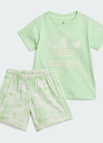 Комплект: футболка и шорты Summer Allover adidas (284346707)