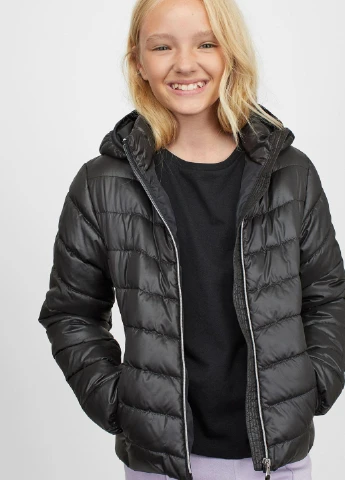 Чорна куртка демісезон,чорний, H&M