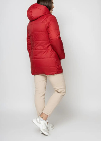 Червона демісезонна жіноча куртка DIMODA Жіноча куртка від українського виробника