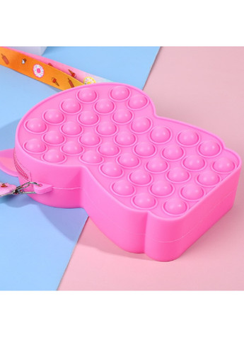 Сумочка іграшка антистрес стильна м'яка силіконова для дітей дівчаток Поппі плейтайм 13х10 см (475414-Prob) Кісі Місі рожева Unbranded (267152397)