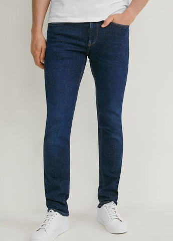 Темно-синие демисезонные джинсы C&A