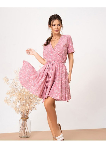 Розовое повседневный платья 13875 розовый ISSA PLUS