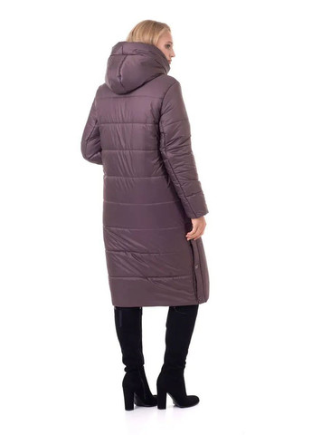 Коричнева зимня зимова жіноча куртка великого розміру SK