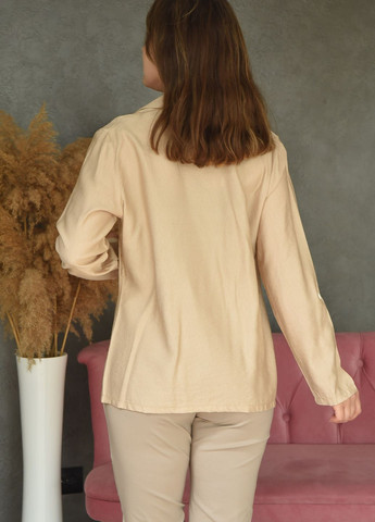 Піджак жіночий бежевого кольору розмір S Let's Shop (260660261)