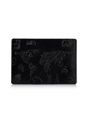 Обкладинка-органайзер для документів зі шкіри HiArt PC-03 Crystal Panther 7 wonders of the world Чорний Hi Art (268371884)