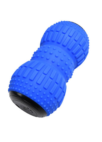 Масажер масажний м'яч для тіла вібраційний подвійний 4 режими пластик силікон 17,5х9х9 см (476064-Prob) Синій Unbranded (276056969)