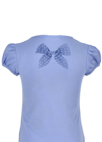 Синяя футболки футболка на дівчаток (075)19124-736 Lemanta