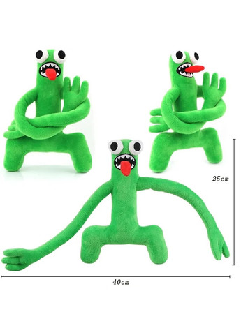 Оригинальная детская мягкая плюшевая игрушка для детей персонаж радужные друзья роболокс 25х40 см (475401-Prob) Грин Unbranded (266987847)