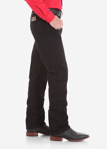 Черные демисезонные регюлар фит, прямые прямые джинсы 13mwz – черные Cowboy Cut Wrangler