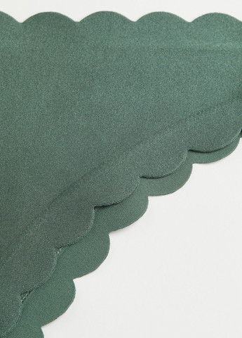 Темно-зеленые купальные трусики однотонные H&M