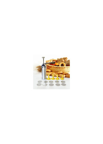 Дозатор шприц пресс для печенья кондитерский из нержавеющей стали с 24 насадками Kitchen Master (261027066)
