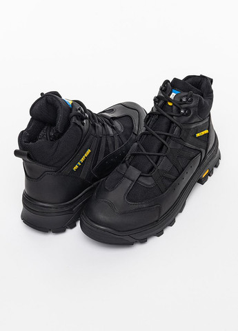 Черные зимние ботинки мужские цвет черный цб-00223775 Yuki