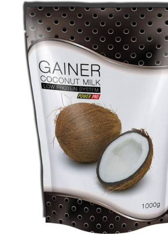 Gainer 1000 g /25 servings/ Кокосовое молоко Power Pro (256776820)