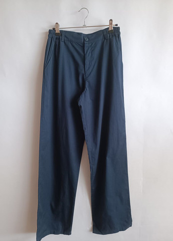 Темно-синие кэжуал демисезонные брюки Mandarino