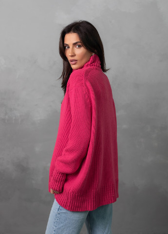 Фуксиновий (колору Фукія) светр жіночий джемпер Viviami