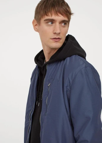 Бомбер,блідо-синій, H&M (277926222)