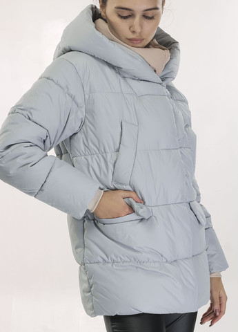Голубая зимняя куртка женская зимняя голубая JULIA
