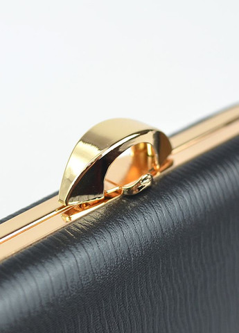 Черный маленький вечерний клатч бокс на цепочке с золотистой фурнитурой, мини сумочка на выпускной No Brand (266701153)