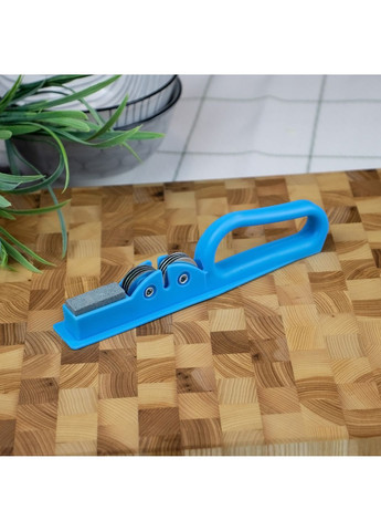 Точилка для кухонных ножей ручная механическая пластиковая с точильным камнем A-Plus (265400147)