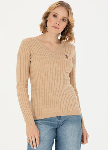 Серый свитер женский U.S. Polo Assn.
