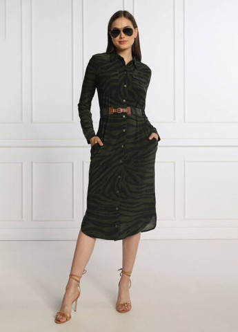 Оливковое (хаки) платье Ralph Lauren