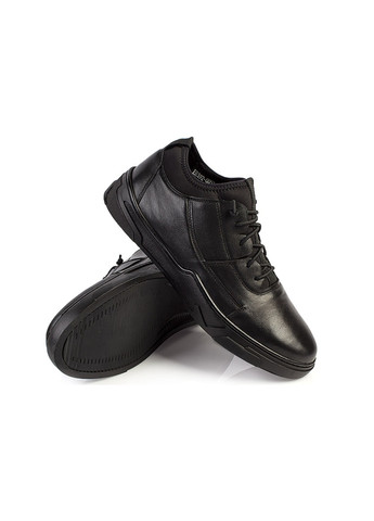 Черные осенние полуботинки мужские бренда 9100435_(1) Vittorio Pritti