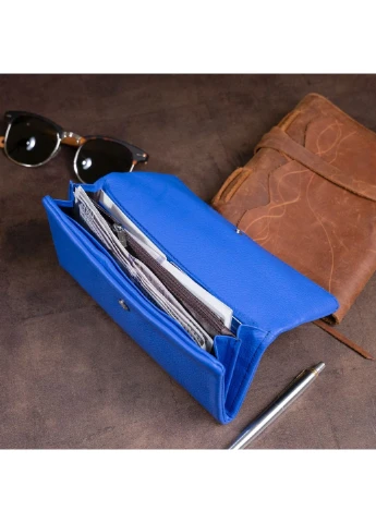 Кошелек из натуральной кожи ST Leather 19268 Синий ST Leather Accessories (262453722)