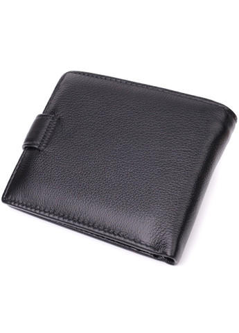 Горизонтальное мужское портмоне из натуральной кожи 22487 Черный st leather (278001140)
