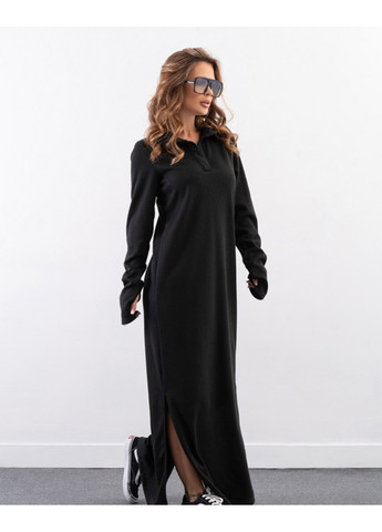 Черное повседневный платья 14320 черный ISSA PLUS