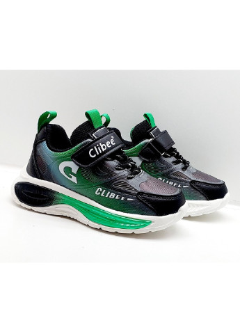 Зеленые демисезонные кроссовки Clibee 371BG
