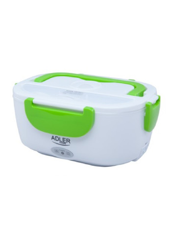 Электрический компактный двухкамерный ланч бокс контейнер с подогревом для пищевых продуктов с ложкой (474892-Prob) Зеленый Unbranded (260132449)