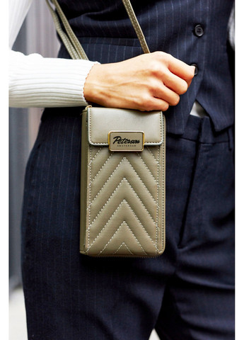 Сумка-гаманець жіноча із екошкіри з кишенею для телефону PTN M-10 Peterson (259684092)