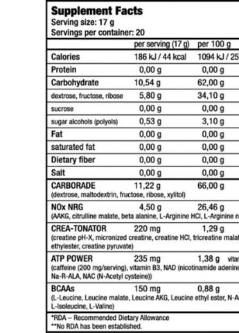 Nitrox Therapy 17 g /1 servings/ Grapefruit Biotechusa (256721175)
