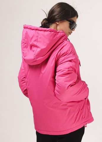 Фуксиновая демисезонная куртка женская анорак фуксия HAIZIYUAN