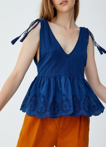Топ літо,синій, Pull & Bear (258718551)