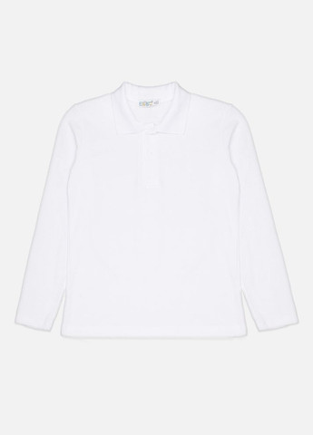 Белая детская футболка-поло длинный рукав для мальчиков цвет белый цб-00221962 для мальчика Essu