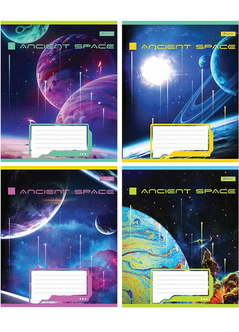 Зошит в лінію Ancient space, 36 сторінок колір різнокольоровий ЦБ-00222621 1 Вересня (260072119)