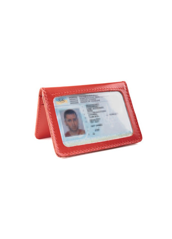 Обложка из натуральной кожи на автодокументы, права, id паспорт с отделами для карт, (Красный) LQ 701230 (278649342)