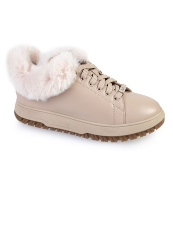 Бежевые зимние кроссовки женские бренда 8501408_(1) ModaMilano