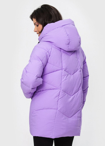 Фиолетовая зимняя куртка с капюшоном модель Towmy 2001