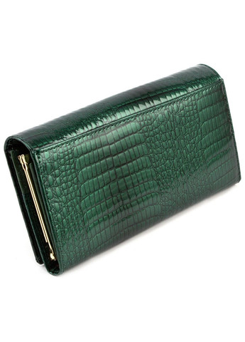 Стильний гаманець з лаковою тисненою шкірою MC-403-1010-7 (JZ6577) зелений Marco Coverna (259752563)
