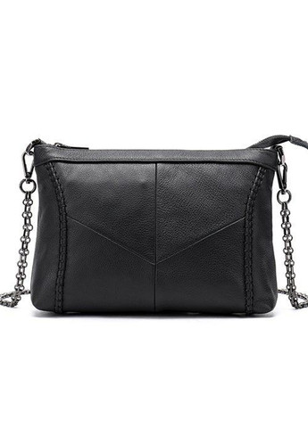 Чорна шкіряна жіноча сумка 20051 Vintage (262523587)