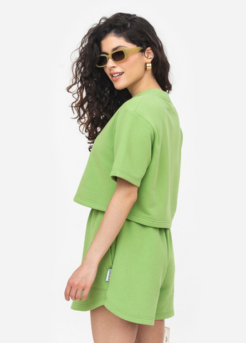 Комплект футболка коротка та шорти зелений чай MORANDI (259295898)