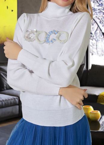 Білий светри ошатний светр (9013)16235-826 Lemanta